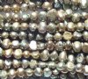 FWP 16inch Strand of 6x5mm Olive Bronze Pearls